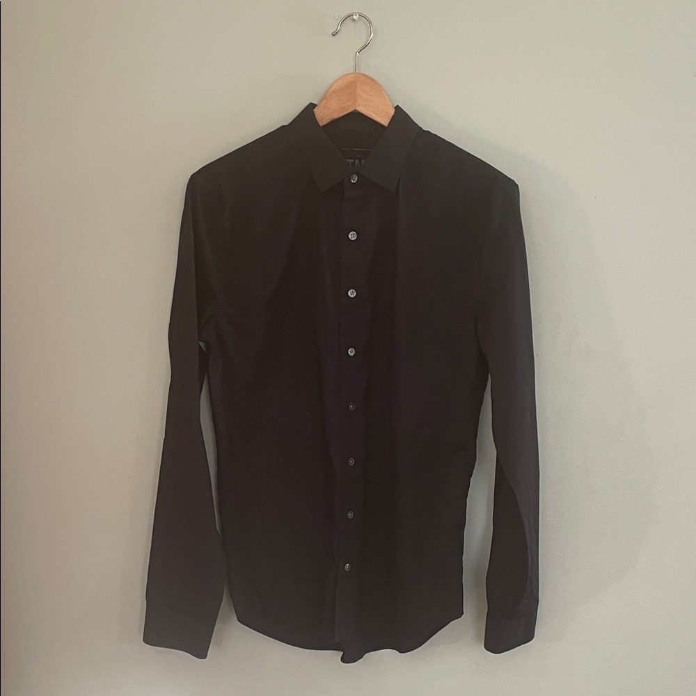 ATM Anthony Thomas Melilo Classic Black Men's Button Down Shirt